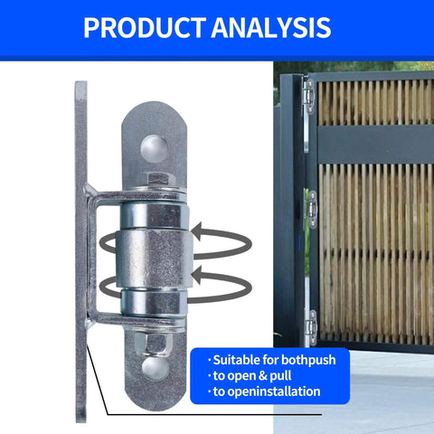 Heavy Duty Gate Hinges 2 Pack Bolt On Sealed Bearing Outdoor Gate Hinges Built Tough For Gates Up To 1250 Lbs Per Pair