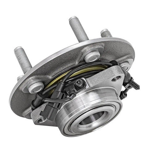 2 Front Wheel Bearing Hubs Set For 2012 To 2018 Ram 1500 Front Replacement 5 Lug 3 Bolt Triangular Flange ABS Sensor