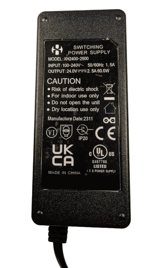 Genuine OEM 24V AC Adapter For Shiatsu Foot Massager Deep Kneading Machine 9486098094 Power Cord AC DC Charger Supply UL Listed Replacement For Cloud Massage XH2400-2500 Plug-And-Play Ready.