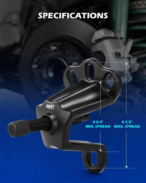 Front Wheel Hub Puller Flange Type Tool For 3-3/4 To 4-1/2 Inch Hub IDs Universal Hub And Axle Puller With 5/8 Inch By 18 Threads Forcing Bolt