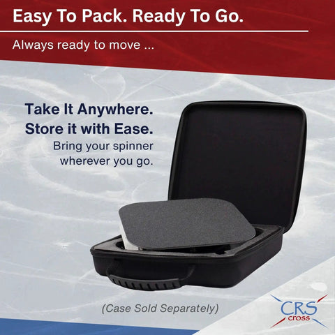 Off Ice Figure Skating Spinner Training Aid For Balance And Centering Spins On Any Flat Surface 8 Inch Spin Trainer in case