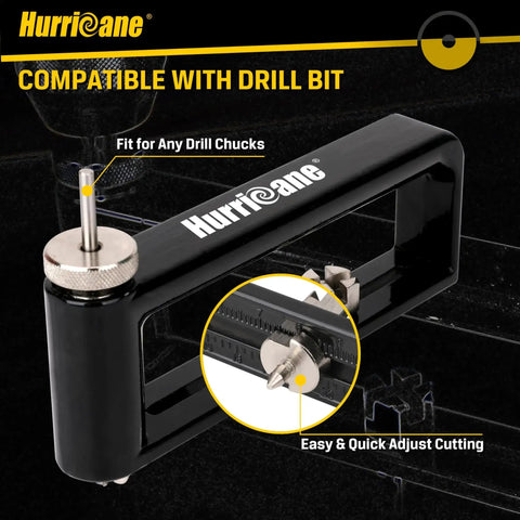 Adjustable Hole Cutter 2 To 12 Inch Circle Cutter For Sheet Metal HVAC Ductwork Roofing 24 Gauge Steel And 26 Gauge Stainless Steel