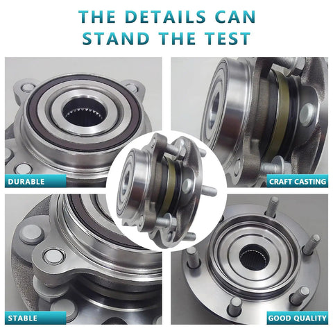 Front Wheel Bearing Hub Assembly 950-001 515201 Kit For Lexus GX460 GX470 Toyota 4Runner FJ Cruiser And Tacoma, close-up view