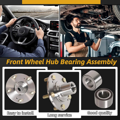 Front Wheel Hub Bearing Kit For Honda Civic 2012 2013 2014 2015 DX EX LX HF Hybrid 1.8L And 1.5L assembly image