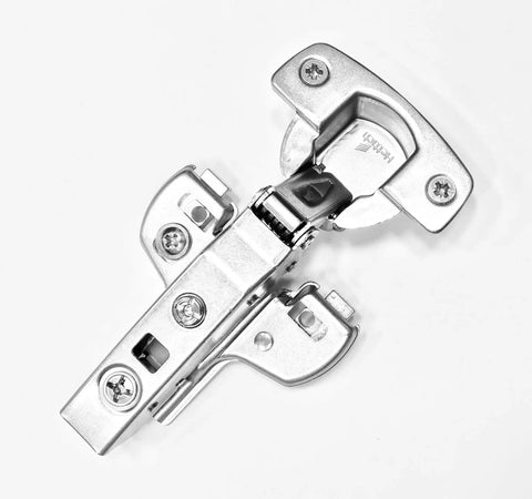 Euro 110 Soft Close Concealed Cabinet Hinge With 4.5 Mm Face Frame Plate Kit For 15 To 22 Mm Doors 35 Mm Cup 12.8 Mm Depth Clip On Install