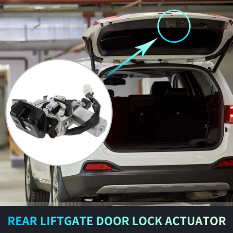 Rear Liftgate Lock Actuator With Cable Replacement For Honda Odyssey 2018-2022 And Honda CR-V 2017-2021 shown installed on a vehicle