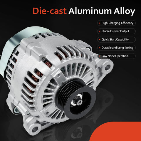 Alternator Replacement For Hyundai Sonata Veracruz Santa Fe Azera Entourage Sorento Sedona 3.3L And 3.8L Engines