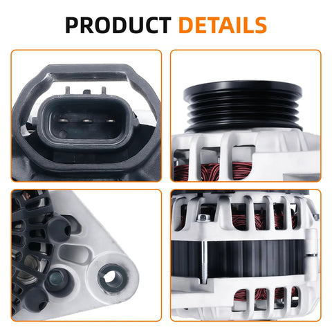 High Output Alternator Replacement For Hyundai Elantra 2007 2012 And Kia Soul 2010 2011 Spectra Spectra5 2007 2009 details