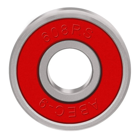 Eight Pack 608 8x22x7 Skateboard Longboard Inline Roller Bearings Double Shielded Rubber Sealed Deep Groove High Speed ABEC9