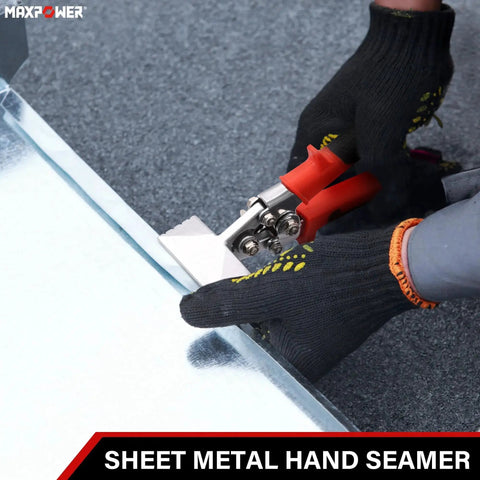 Sheet Metal Hand Seamer Pro Grade With 3 Inch And 6 Inch Jaws Ergonomic Handle 2 Pack Bending Tools For Narrow Spaces