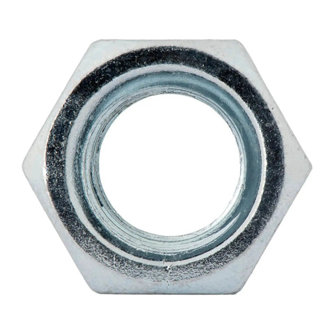 Three Eighths Inch Hex Nuts Grade Two Zinc Plated Coarse Thread 16 TPI, 100 Pack For Industrial And Commercial Use