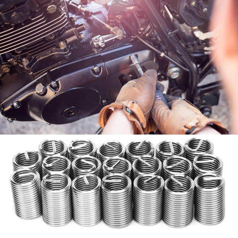 20Pcs Wire Thread Inserts Kit For M12 By 1.5 Threads, Stainless Steel Helical Screw Repair Sleeves for fixing damaged machinery threads