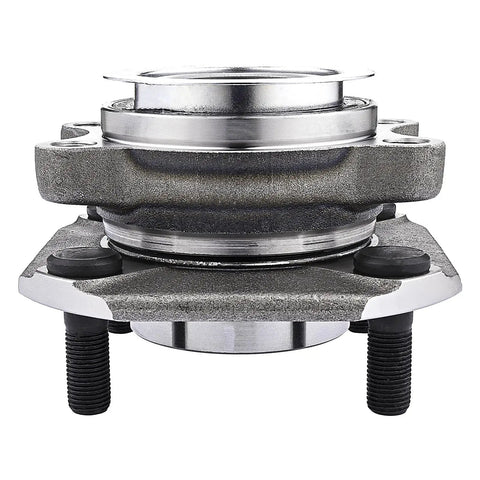 Front view of Front Wheel Bearing And Hub Assembly Pair For 2007 2012 Nissan Sentra 2.0L Direct Fit OEM Grade Hub And Bearing Kit
