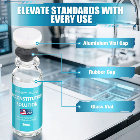 20 mL reconstitution solution in premium glass vial with aluminum cap and rubber seal; 1-pack, Amazon, research use only