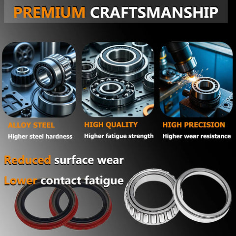 Front Wheel Bearings And Seals Kit For Ford Explorer Sport Trac Ranger Mazda B2300 B2500 B3000 B4000 Mercury Mountaineer Front RWD High Quality Replacement Parts With Durable Seals