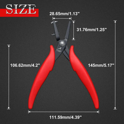1.5mm Hole Punch Pliers With Replacement Pins For Soft Metals Pro Grade Long Reach Round Hole Tool for Jewelry Making and Crafts
