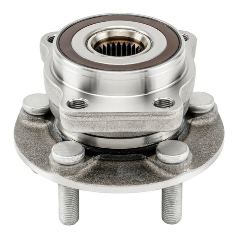 Front Wheel Hub And Bearing Assembly For 2005-2014 Subaru Outback And Legacy 5 Lug With ABS 4 Hole Flange Front Left Or Right Replacement Replaces 513220 High Quality Wheel Bearing Kit