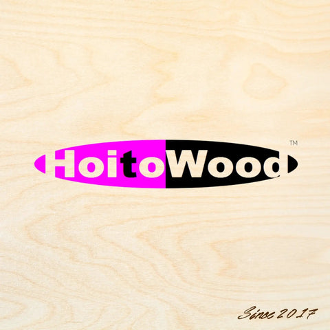 HoitoWood logo on the surface of Baltic Birch plywood three millimeter one eighth inch thick twelve by eighteen inch six flat sheets unfinished B BB grade veneer ideal for DIY arts and crafts woodworking scroll sawing laser cutting painting drawing.