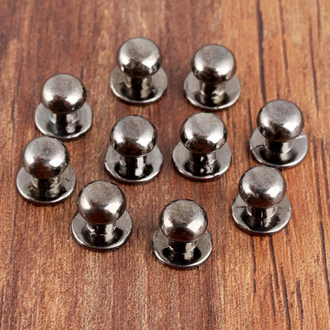 10 Pack Mini Drawer Knobs Zinc Alloy Black 0.39x0.43 Inches Durable Small Cabinet Pulls for Dressers Cabinets Closets Jewelry Boxes and Wooden Cases Hardware Accessories Ideal For Home Improvement Projects And Quick Furniture Makeovers displayed on wood surface.