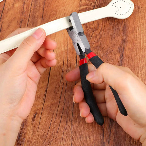 2mm Round Leather Hole Punch Heavy Duty Handheld Metal Punch Tool used on leather watch band