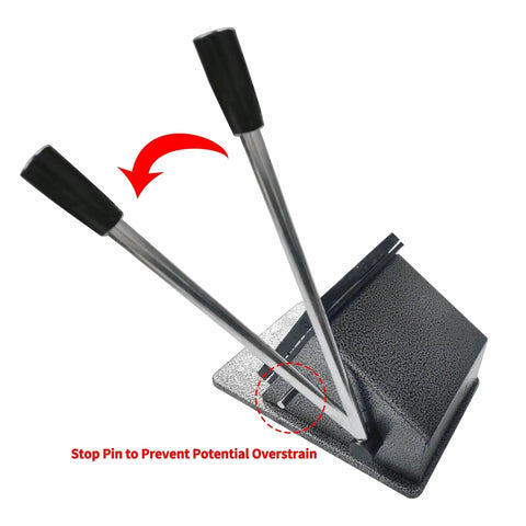 3 Inch Button Cutter Tool Heavy Duty Round Circle Graphic Badge Puncher Die Cutter With Manual Long Lever and Stop Pin Feature