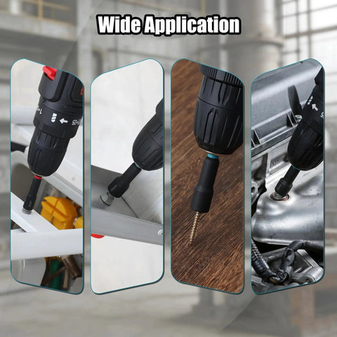 29-Piece Magnetic Nut Driver Set With 1/4 Inch Hex Shank SAE And Metric Cr-V Steel in various impact drill applications