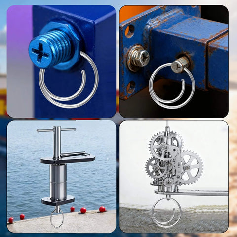 80 Pcs Stainless Steel Cotter Ring Kit With 5 Sizes Durable 316 Stainless Steel Split Rings For Clevis Pins Marine And Trailer Hardware Must Have For Hitch Pin Lock Systems installation examples