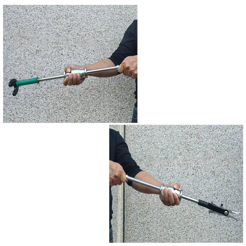 Person using Internal Bearing Puller Tool With Double Headed Slide Hammer U Shaped Disassembly Claw for 16-45 mm bearings