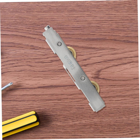 Slick Silent Pulley Roller Wheel for Sliding Glass Doors and Patio Doors Replacement Kit on wooden surface