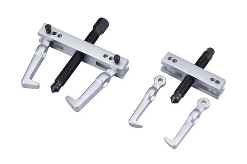 Beefy 20-Piece Multi Purpose Bearing And Pulley Puller Set with drop-forged tools for alternating pulleys and gears.