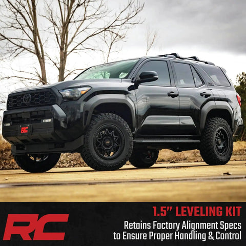 2025 Toyota 4Runner with 1.5 Inch Bolt On Leveling Kit for increase ground clearance and level stance, off-road ready look