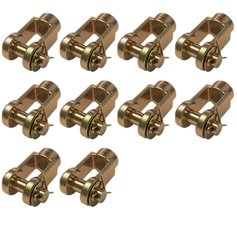 10 Pack Slack Adjuster Clevis Pin Kit For Air Brake Chambers With One Half Inch Pin Push Rod Clevis And Five Eighth Inch Female Thread