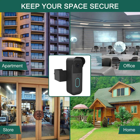 Anti Theft Doorbell Mount No Drilling For The Newest Doorbell Camera Second Gen Easy Install Video Doorbell Holder in various settings