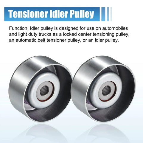 2 Pack Drive Belt Idler Pulley Replacement For Lexus And Toyota Vehicles Heavy Duty Idler Pulleys For ES350 GS350 IS350 RX350 2007 2021 And 2003 2021 Toyota 4Runner Camry RAV4 Highlander Sienna Tundra 16604 31020 Fitment shown
