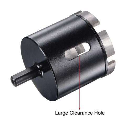 60mm Diamond Core Drill Bit For Wet Use Concrete Masonry Hard Brick Tile Marble Stone And Glass With 58mm Drilling Depth And 9.5mm Non Slip Triangle Shank