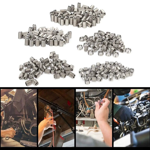 50 Piece Metric Helicoil Kit M10 X 1.5 X 2.5D Wire Thread Insert Sleeve Bushing For Thread Repair In Automotive Marine Machinery And Home DIY Projects