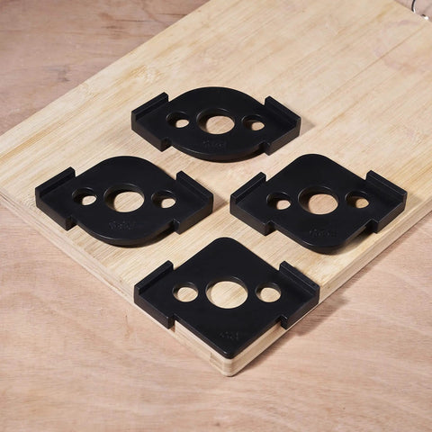 Radius Jig Router Templates 4 Pack With 8 Radius Sizes For Woodworking, Corner Radius Routing Templates, ABS material