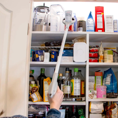 32 Inch Grabber Plus Reacher Tool With Built In Magnet For Trash Pickup And Yard Cleanup Ergonomic Trigger Grip Claw used to reach items on high shelves