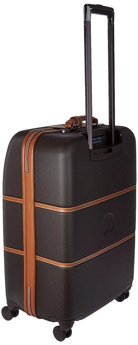 Chatelet Hard Plus Hardside Luggage With Spinner Wheels In Chocolate Brown For Checked Medium 24 Inch Travel Lightweight 100 Polycarbonate Shell