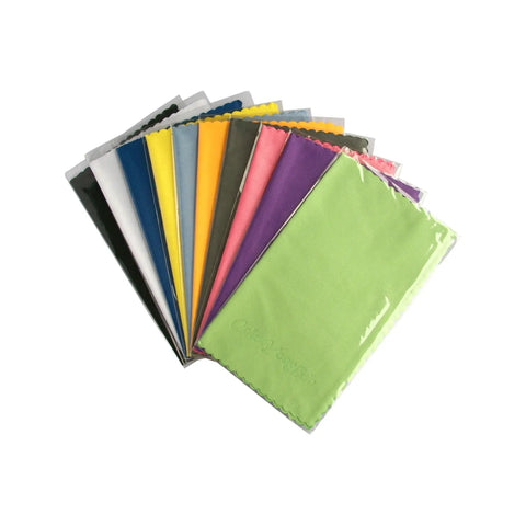 Assorted 10 Pack Microfiber Cleaning Cloths 7x6 Inch For Phones Tablets Laptops Glasses, color coded for easy organization