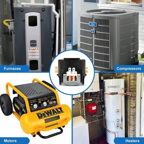 Heavy Duty 40 Amp 24V AC Contactor For Air Conditioner Two Pole Definite Purpose NO Coil in HVAC system collage