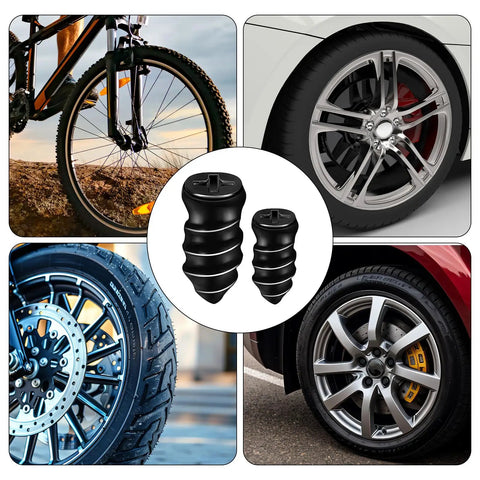 60 Pack Tire Repair Nails Rubber Plugs Self Service Kit for Auto Motorcycle Car Truck Tractor Includes 30 Small 30 Large Plugs In Sizes 5.3x12mm And 6.8x15mm.