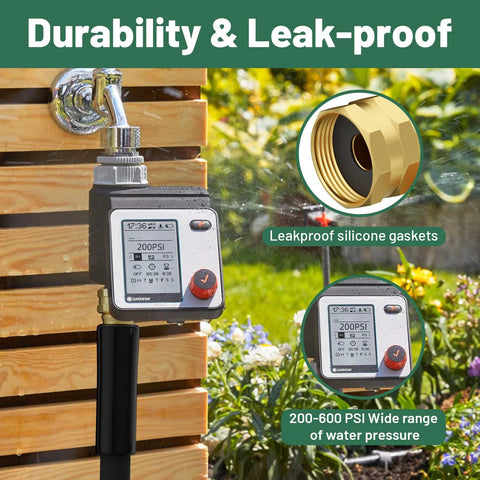 Beitopamz short garden hose, 5 ft x 5/8 in, black rubber-hybrid hose with 3/4 in brass fittings