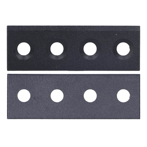Heavy Duty Carbon Steel Barn Door Track Connector Plate For Sliding Doors, Solid Support With Easy Install Kit Includes Screws Nuts And Gaskets, 8x2.7cm, Built For Home Improvement Projects