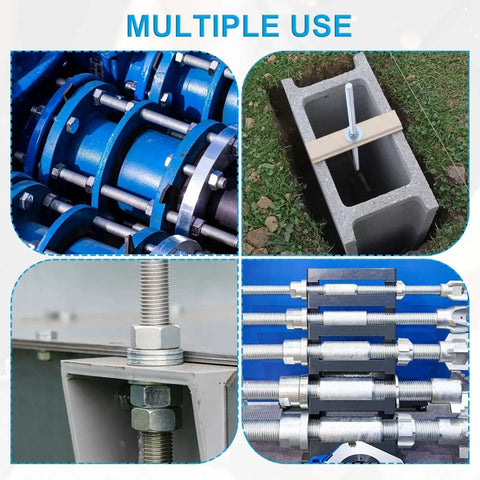 Multiple uses of 304 Stainless Steel Fully Threaded Rod UNF 10 32 15.7 Inch Right Hand 2 Pack in various assemblies