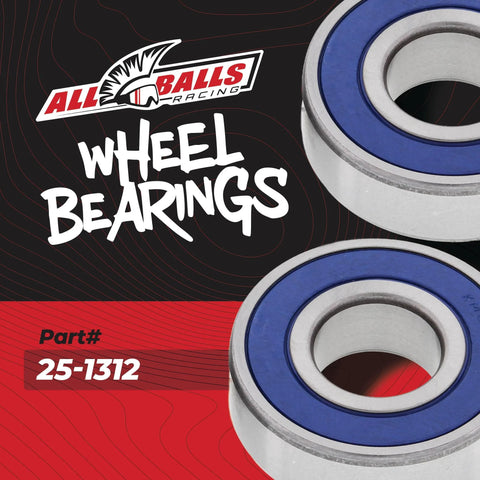 Wheel Bearing Kit For Honda Replacement With 2 ABEC 3 High Speed Bearings And Rubber Sealed Seals Type TC Double Chevron SR1 2 Grease