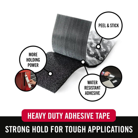 Heavy Duty Tape 12 Foot Roll Holds Up To 10 Lbs With Industrial Strength Adhesive For Indoor Or Outdoor Use No Tools Needed