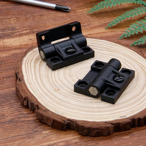 Adjustable Torque Position Control Hinges 2 Pack Black Door Gate And Cabinet Hinges With Screws E6 10 301 20 on wood