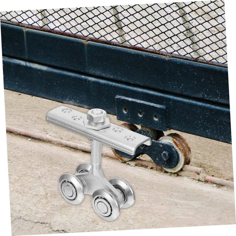 Heavy-Duty Sliding Door Track Roller Wheel With Smooth Operation And High Load Capacity For Industrial And Residential Doors, Durable Sliding Door Hardware For Wood Or Metal Tracks, Easy Glide, Quiet Performance installed on metal track