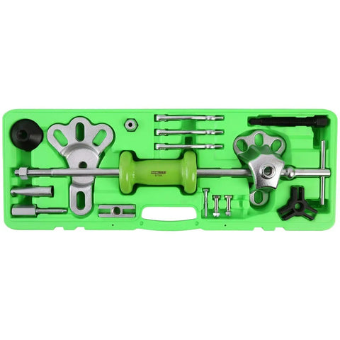 Slide Hammer Puller Set With Dent Puller CV Axle And Bearing Removal Tool Kit Heavy Duty Automotive Hub Gear And Three Jaw Puller Attachments
